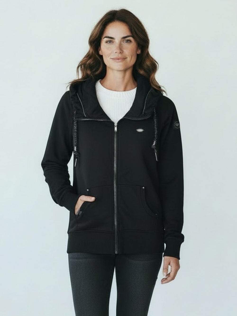 Ragwear women's sweat jacket NESKA PRINT ZIP ( VEGAN )